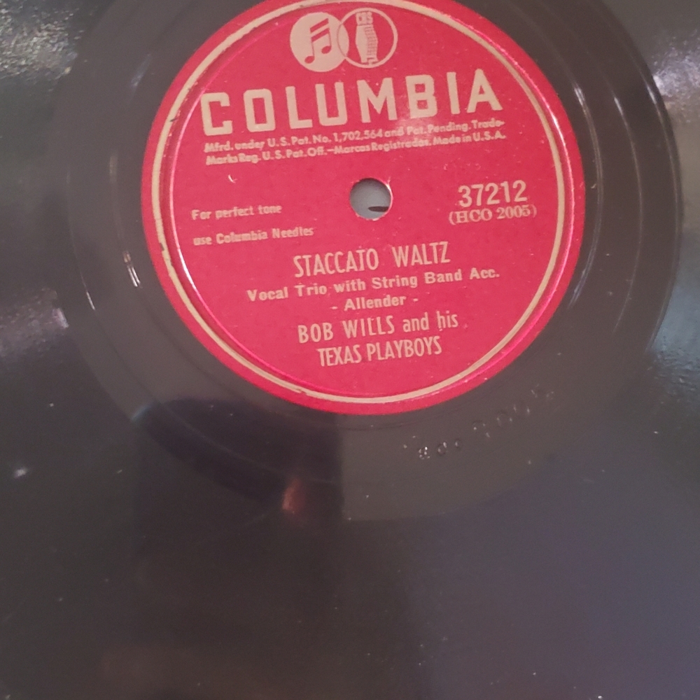 Columbia Records Bob Willis and his Texas Playboys